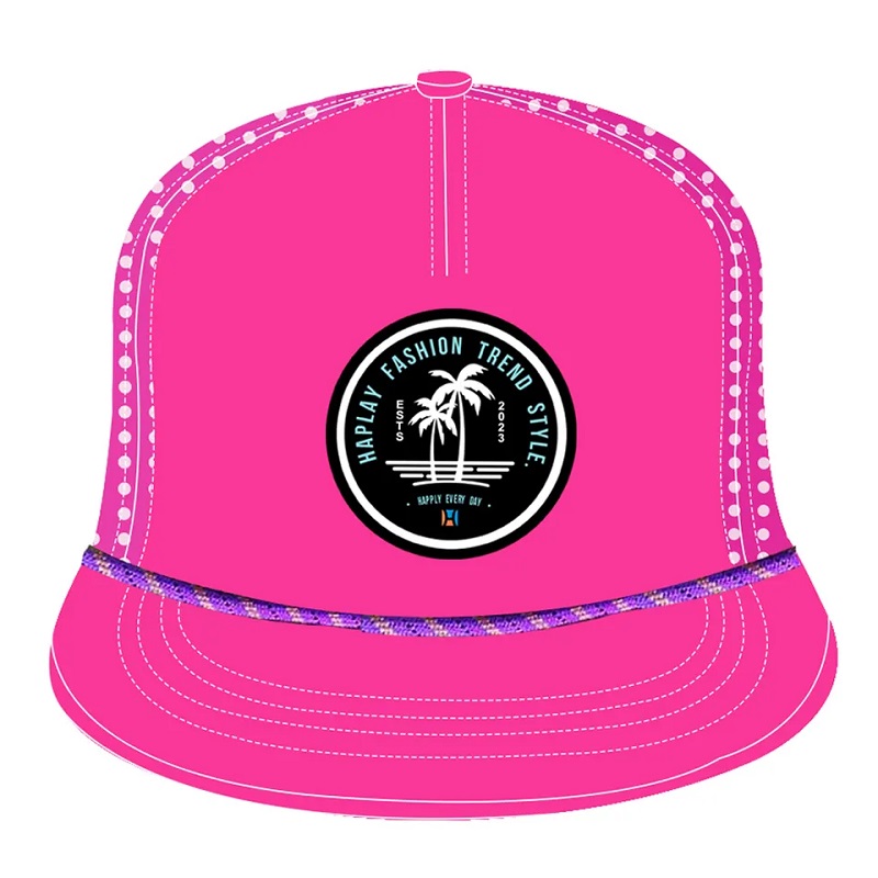 Benutzerdefinierte 5 Panel Gummi -PVC -Logo Luxus -Seilschnappkappe Hip Hop Flat Bim Gorras Laser Cut Loch Perforated Hut