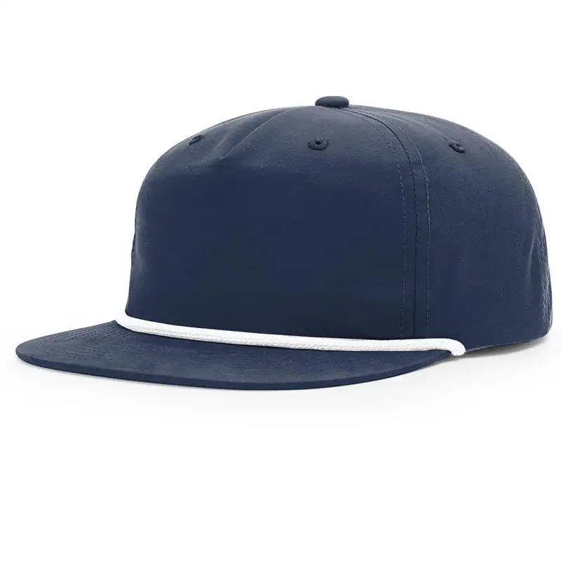 Einfache schwarze 5 panel benutzerdefinierte richardson 256 leere hats veracap trucker yupoong seil snapback hut designer