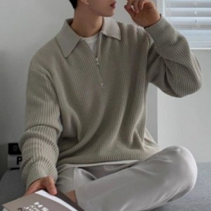 Herbst- und Winter des Pullover -Jumper -Männer verdickte halbe Rollkragenpullover -Zip -Pullover