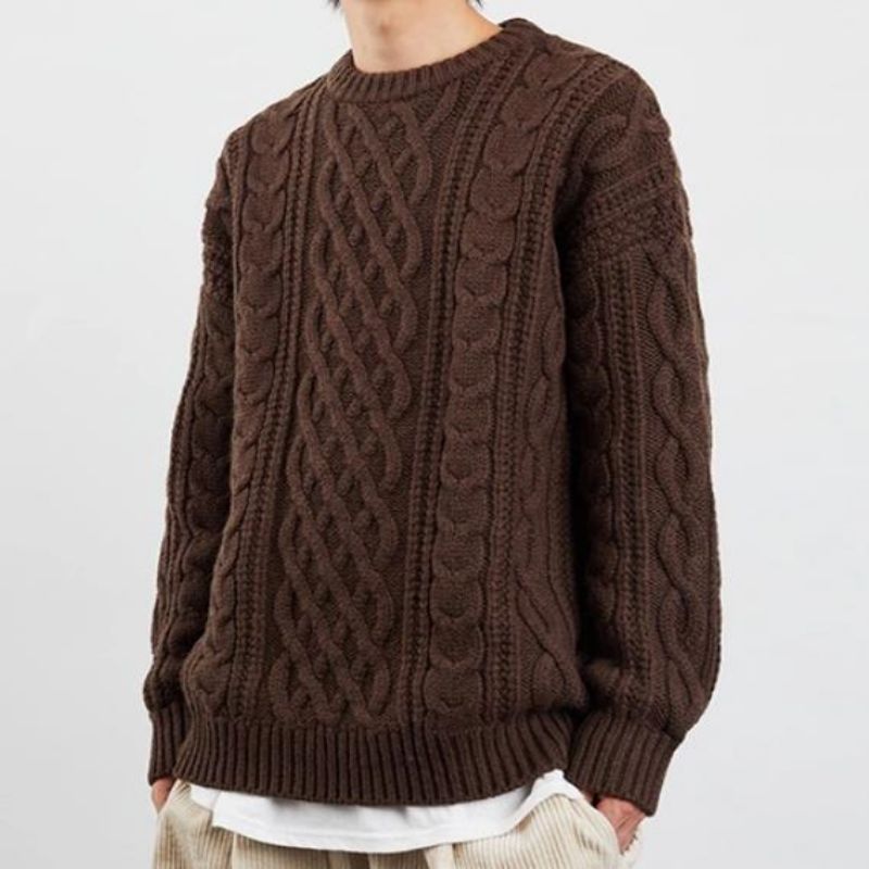 Feste Farbe eleganter gelegentlicher Jumper gestrickte Pullover Männer