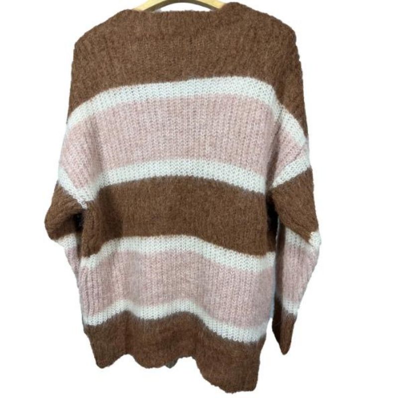 MOHAIR STRIPET -Strickpullover -Pullover -Pullover von Frauen