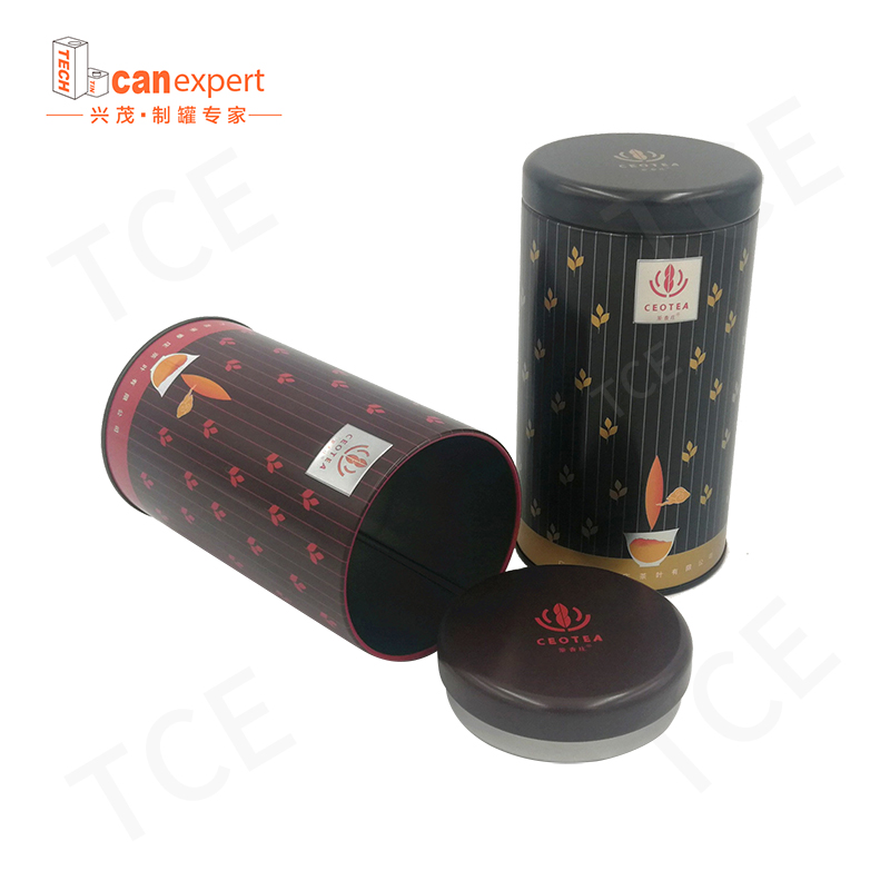Fabrik kundenspezifische rechteckige runde Metallbox Verpackung Luxus Tee Dose Blinplate Kanister Lagerbehälter