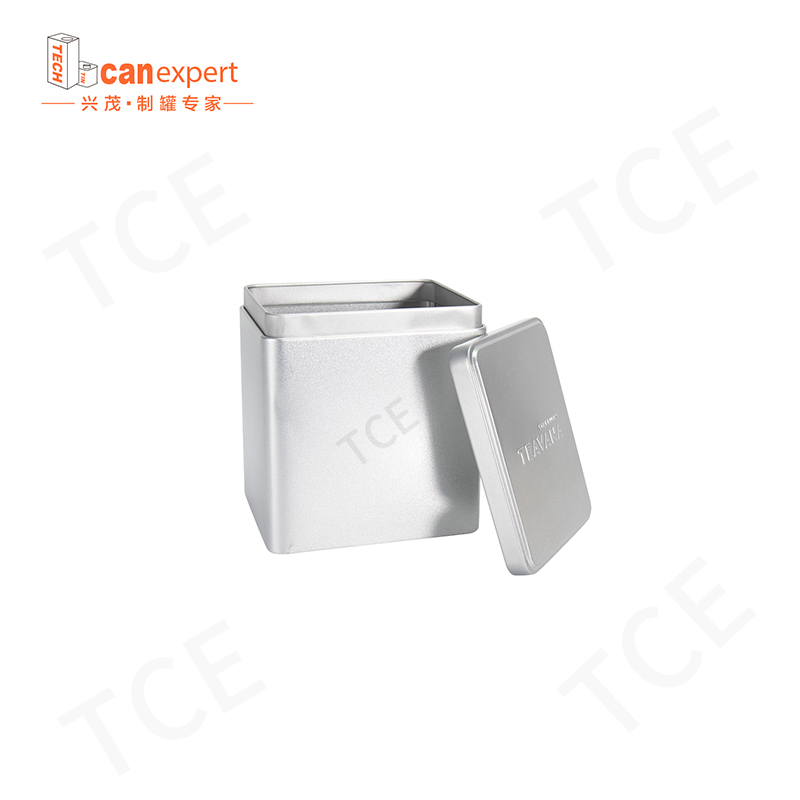 TCE-NEUE ENTRAGE Square Tea Dose Dinplate Hochwertige Metallteedose