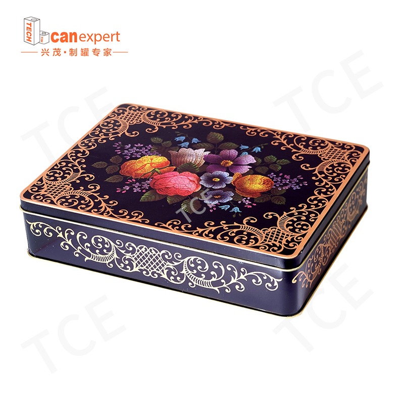 Customized hochwertiges Handwerk Geschenkglas Container Candy Jar Box BOOCK COORKOLLE METAL BACK COOL METAL BACK