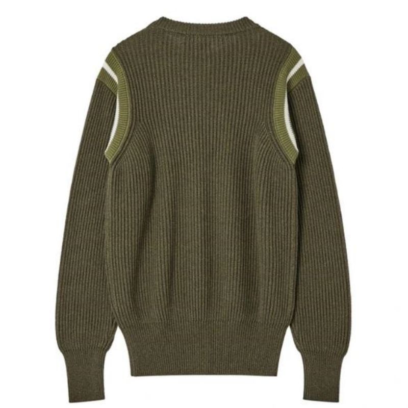 100% Baumwollmänner Pullover Crewneck Loose Strickwear