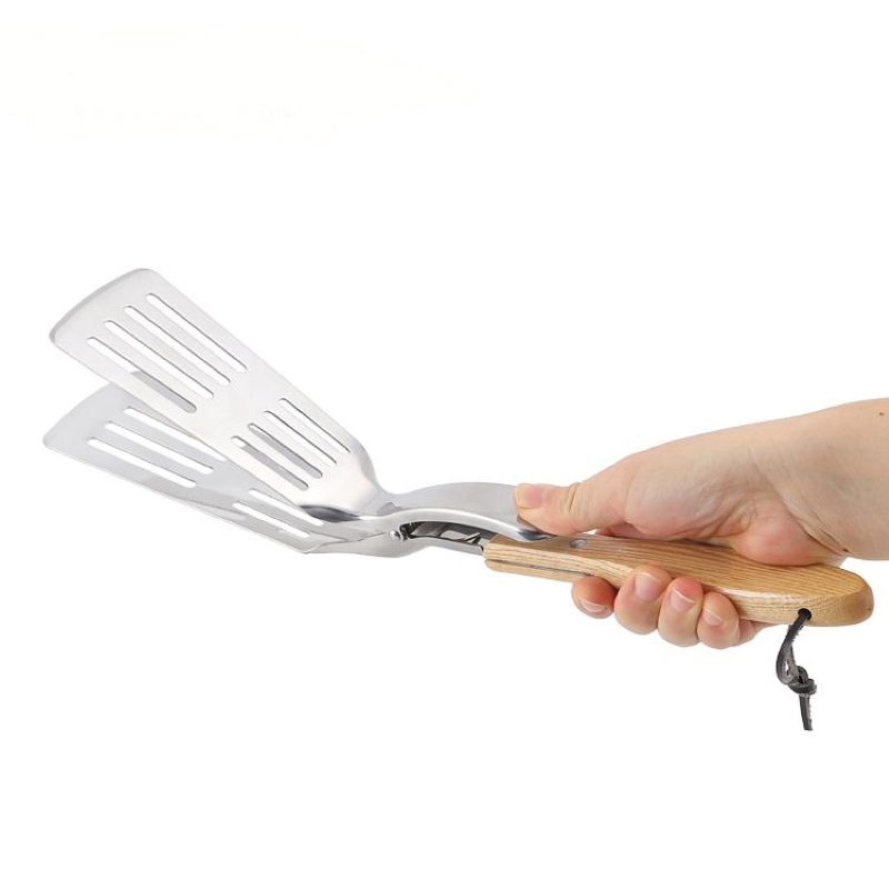 Einweg 2 in 1 Grill Grillspatel&Zange zum Grillen im Freien, Multi-Zweck