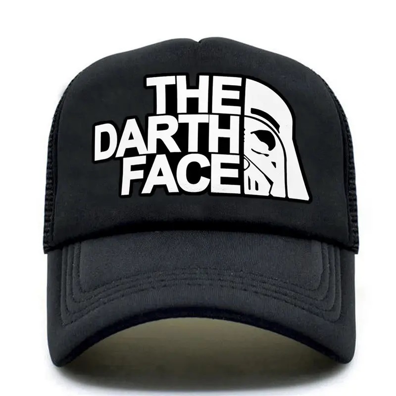 Darth Trucker Cap Star Cap Männer lustige Gesicht Hut Baseballkappen cooler Sommer Mesh Net Hut für Männer