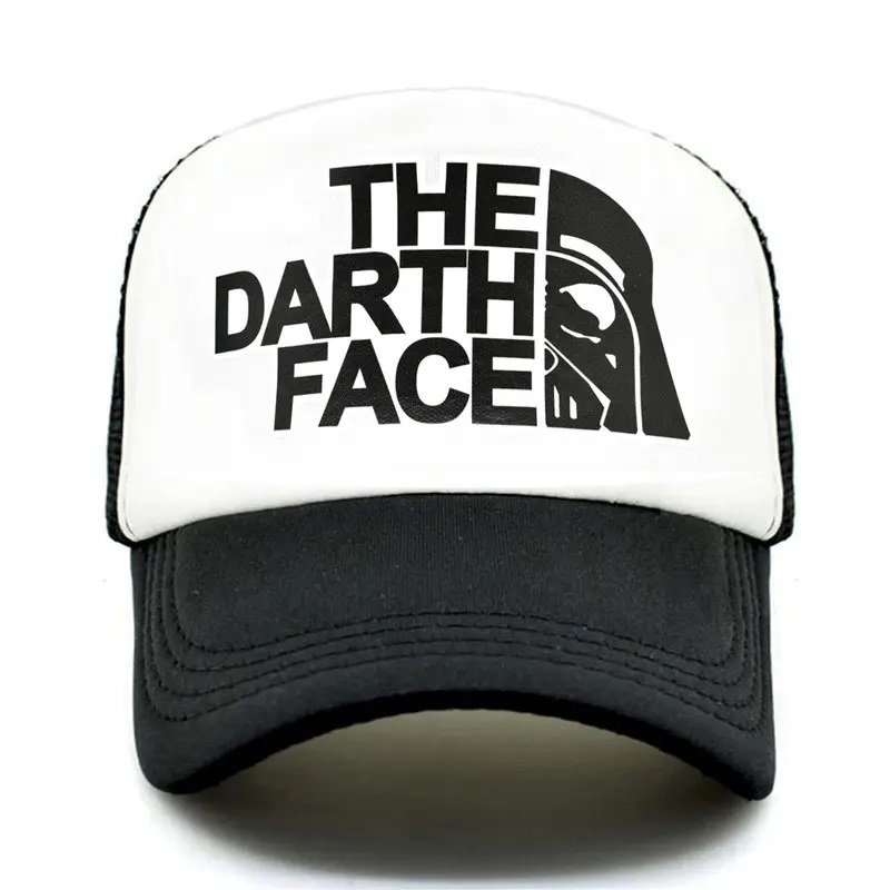 Darth Trucker Cap Star Cap Männer lustige Gesicht Hut Baseballkappen cooler Sommer Mesh Net Hut für Männer