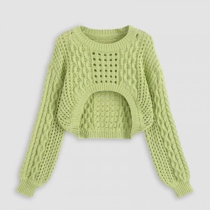 Sommermode mit kurzen Strickjacken Strickkleidung für Frauen