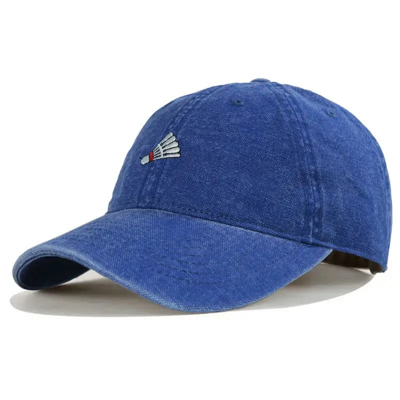 Großhandelspezifische Stickerei Denim Sport Baseball Caps mit Logo 6 Panel Trucker Hüte