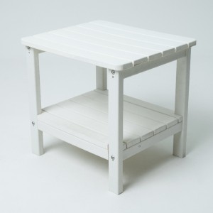 Outdoor -Beistelltisch mit weißer Farbe