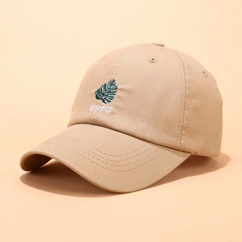 100% Baumwolle Custom 6 Panel Dad Hut, bestickter Logo unstrukturierter Vater Hut Custom