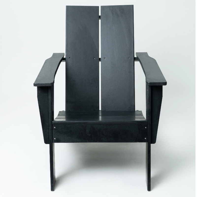 Moderner Adirondack -Stuhl Holz Textur