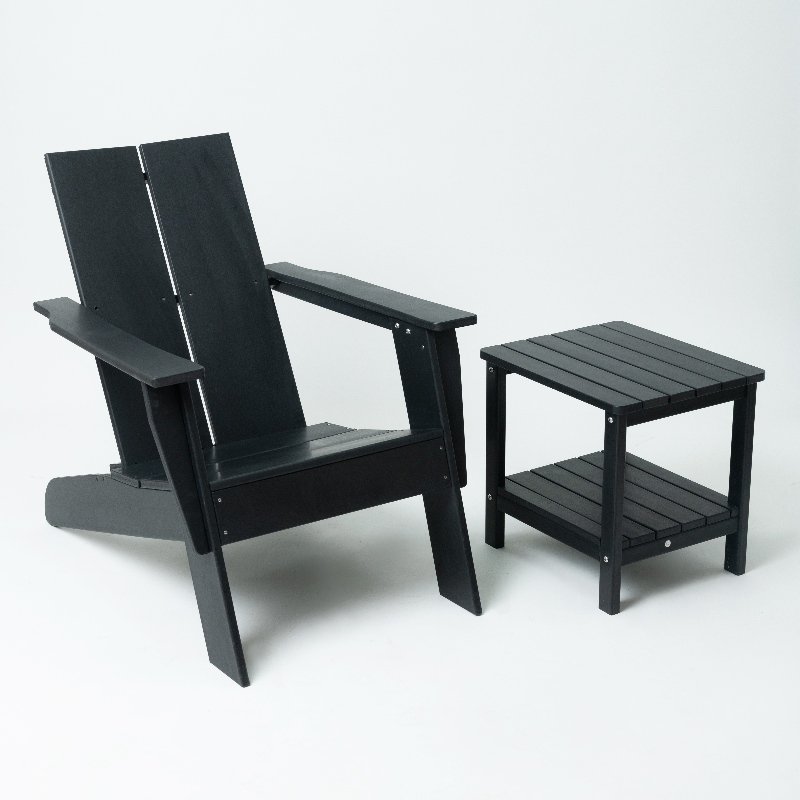 Moderner Adirondack -Stuhl Holz Textur