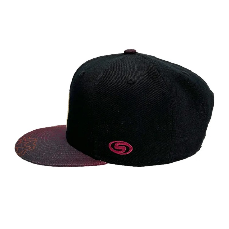 Sublimation Fashion Printing 6 Panel Snapback Cap mit hochwertigem Polyestergewebe