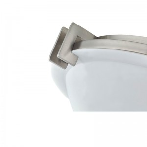 StayBridge Suites Hotel Deckenlampe mit gebürstetem Nickel -Finish im Gästezimmer