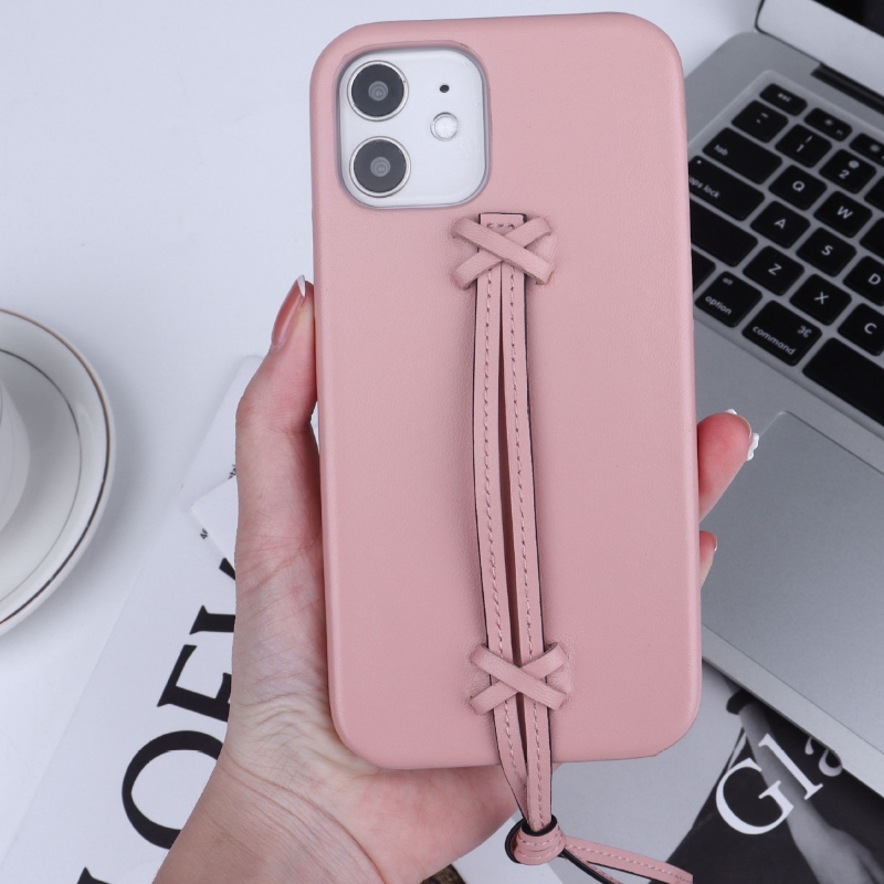 Dasneue Apple iPhone 15 minimalistische farbige echte Leder -Telefonhülle verfügt über eine vollständige Lederband -Tragetasche und eine 360 ​​-Grad -Hülle mit Full Wrap Anti Fall und Kollision.