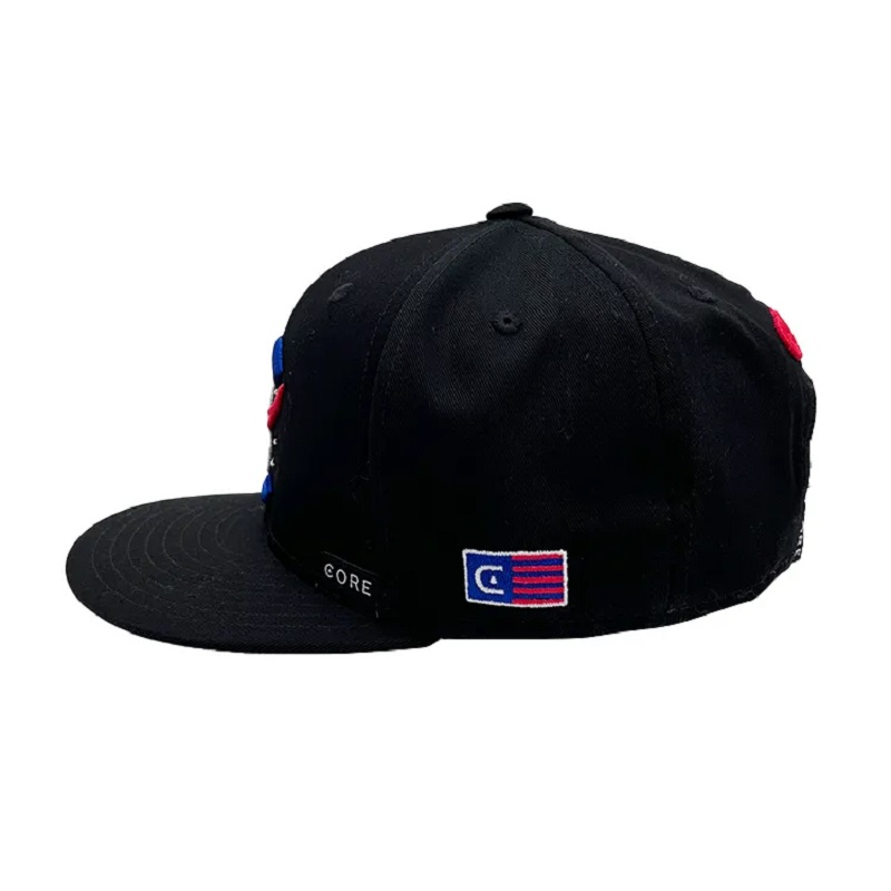 NEU E 5950 Hochwertiges klassisches benutzerdefiniertes Logo 6 Panel Snapback Caps Stickhut