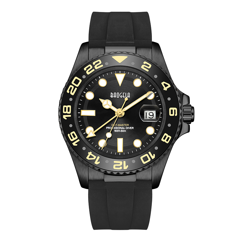 Baogela Top Brand 50m wasserdichte Roségold -Uhr -Quarz -Uhr -Tauchpaare Sport Watch Swiss Bewegung Armbandwatch 22805