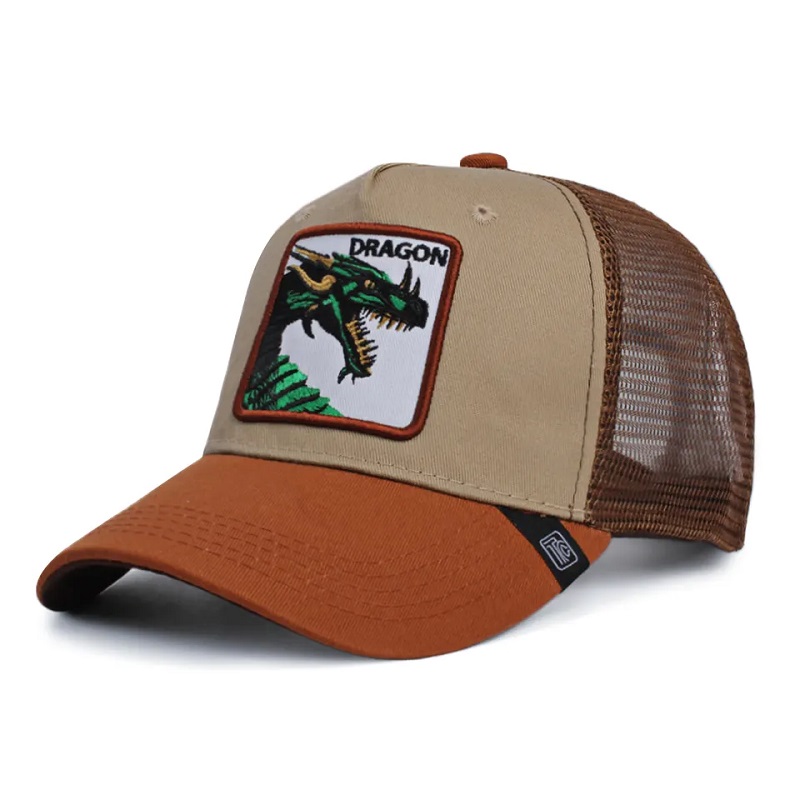 Unisex einstellbare Amazon Hotsale Animal Trucker Hüte 3D Stickerei Customized Baseball Caps