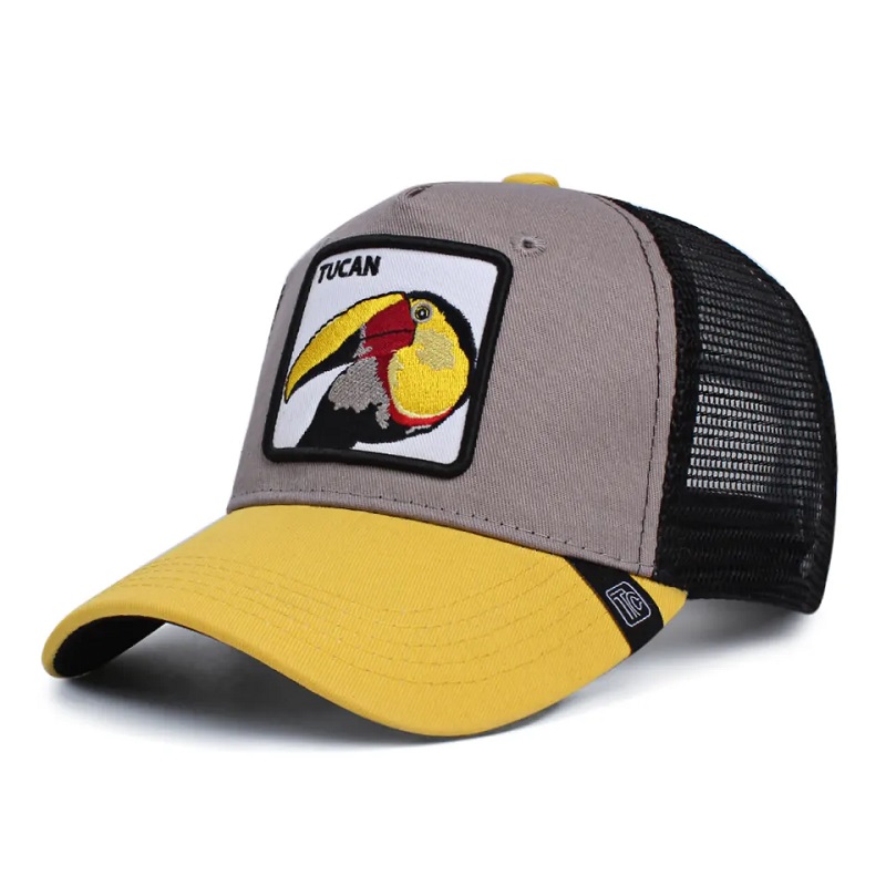 Unisex einstellbare Amazon Hotsale Animal Trucker Hüte 3D Stickerei Customized Baseball Caps