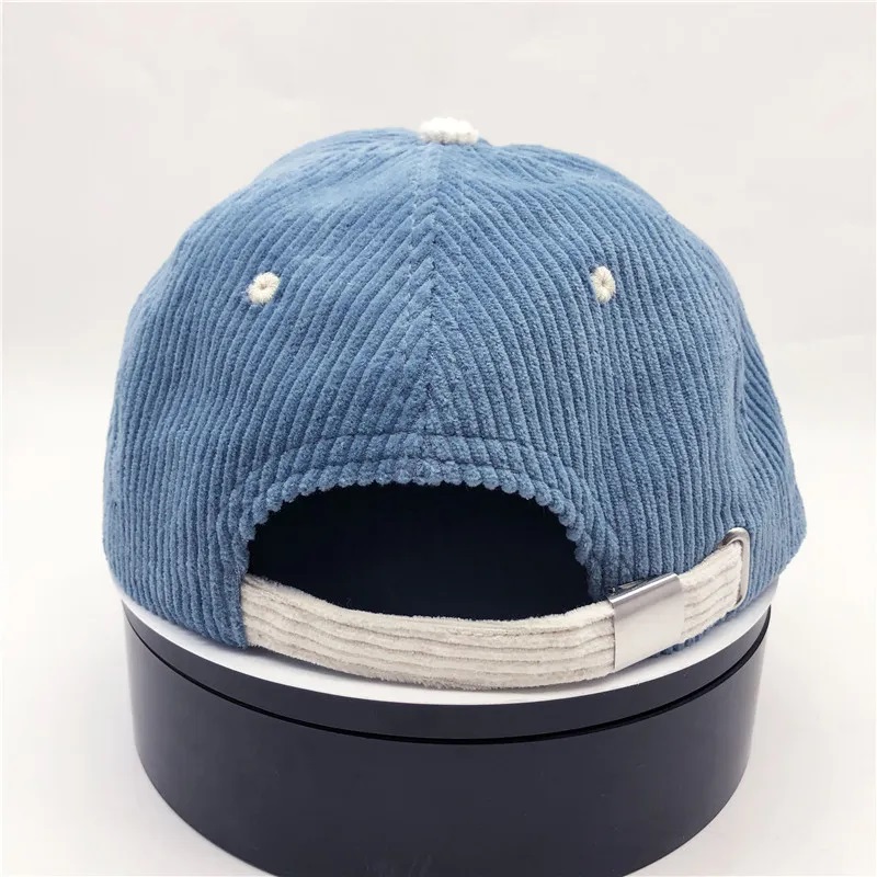 Cord 6 Panel Custom Logo Unstrukturierte Erwachsene Hüte Hats Cord Cord Cap