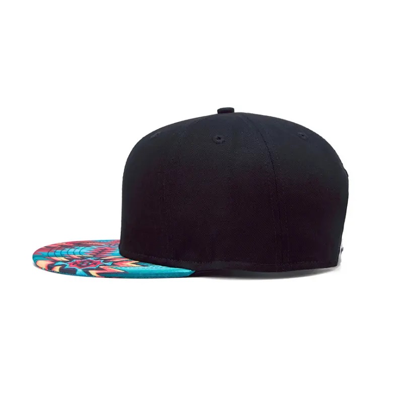 3D -Druck -Schnappback Flat Bim Hat Street Street Printing Flat Bill Hawaiian Hüte Entwerfen Sie Ihren eigenen Snapback Cap/hat