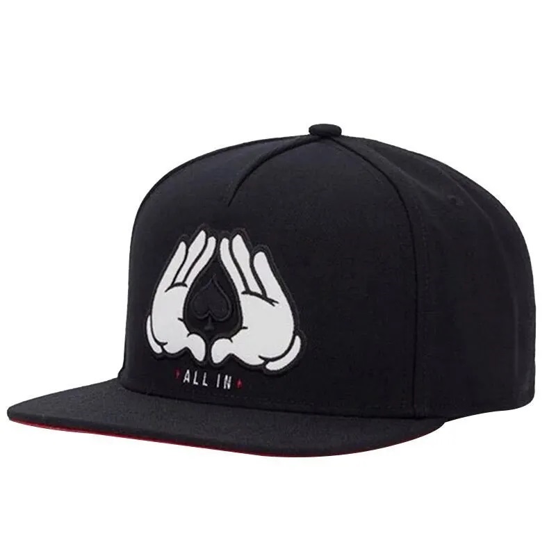 Günstige qualitativ hochwertige Logo Sport Caps Verstellbare einfache Flache Hip -Hop -Hüte 6 Panel Blankes Snapback Baseball Caps