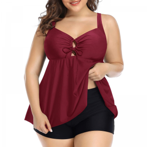 3 Farben Sexy Plus Size Zwei Stücke Badeanzüge