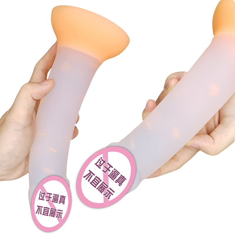 904 Neue leuchtende Dildo Anal Sex Toys für Frauen Männer farbenfrohe leuchtende Penis Butt Plug für Erwachsene Spielzeug