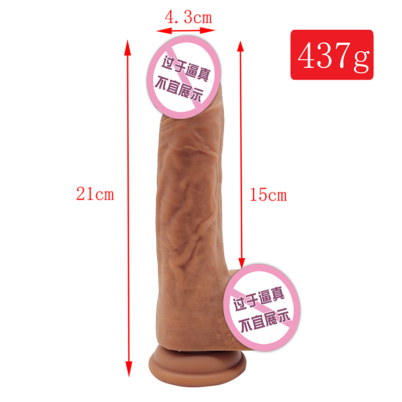 870 Großhandel beliebte Simulation Hahn Penis Didol Sex Spielzeug Sauger Frauen große realistische Kristalldildos für Frauen Männer