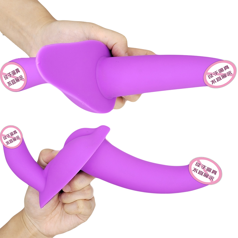 850 Lesbian Dual Head Purple Erwachsene Sexspielzeug Turtle Doppelköpfe Drachen Seite beendet Dildo für Paare Frauen schwul