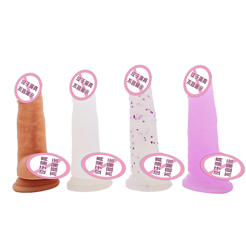 848/849 Großhandel beliebte Simulation Hahn Penis Didol Sex Spielzeugsauger Frauen große realistische Kristalldildos für Frauen Männer