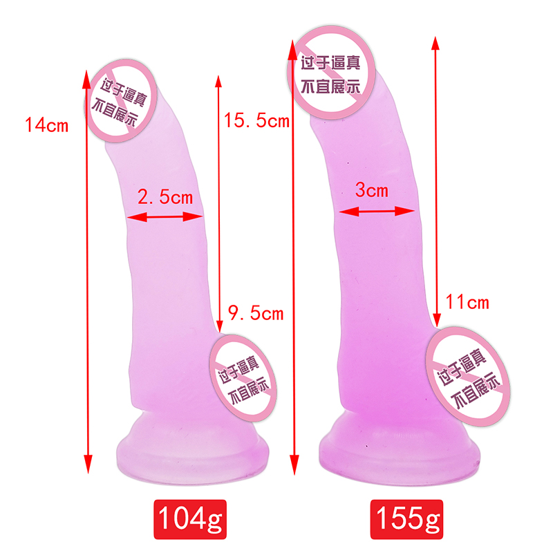 846/847 Großhandel beliebte Simulation Hahn Penis Didol Sex Spielzeugsauger Frauen große realistische Kristalldildos für Frauen Männer