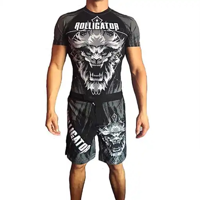 Großhandel Abendessen besserer Anbieter von maßgeschneiderten Premium -Männern Rash Guards BJJ Nogis, Jiu Jitsu Gi Rash Guard