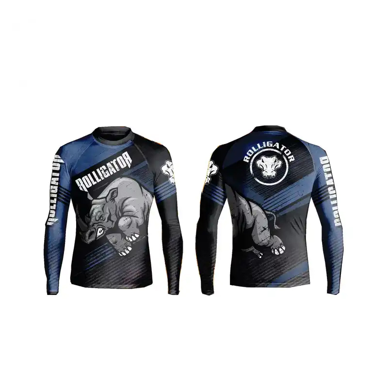 Großhandel Abendessen besserer Anbieter von maßgeschneiderten Premium -Männern Rash Guards BJJ Nogis, Jiu Jitsu Gi Rash Guard