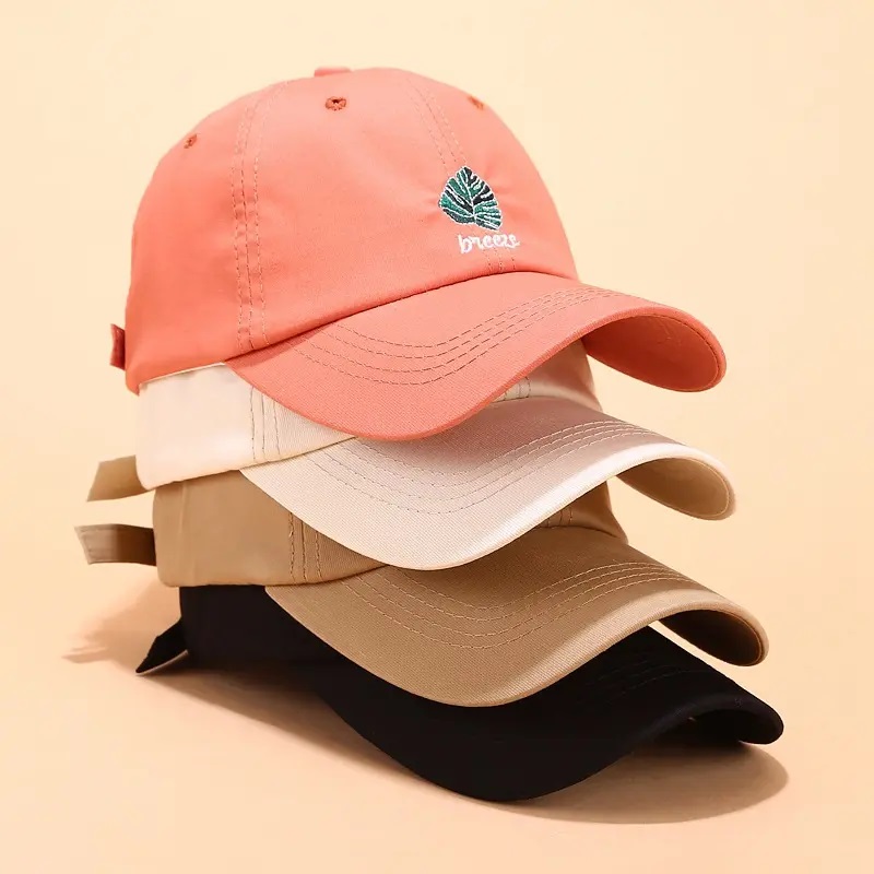 Cotton Custom 6 Panel Dad Hut, bestickter Logo unstrukturierter Vater Hut Custom