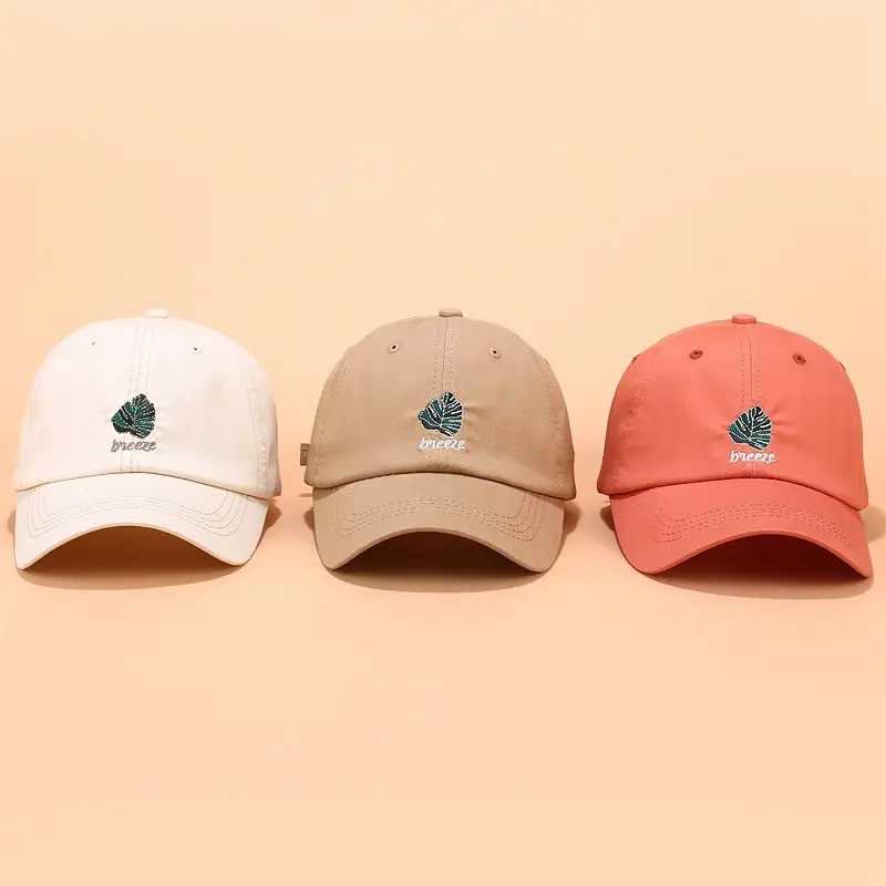 Cotton Custom 6 Panel Dad Hut, bestickter Logo unstrukturierter Vater Hut Custom