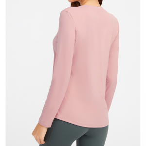 Schnell trocken O Hals -Bogen -Yoga -Hemden