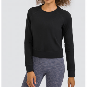 Verdickung von Lockrand O Hals Yoga -Hemden