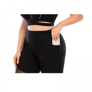 V Hals Plus -Size -Taschen -Yoga -Set