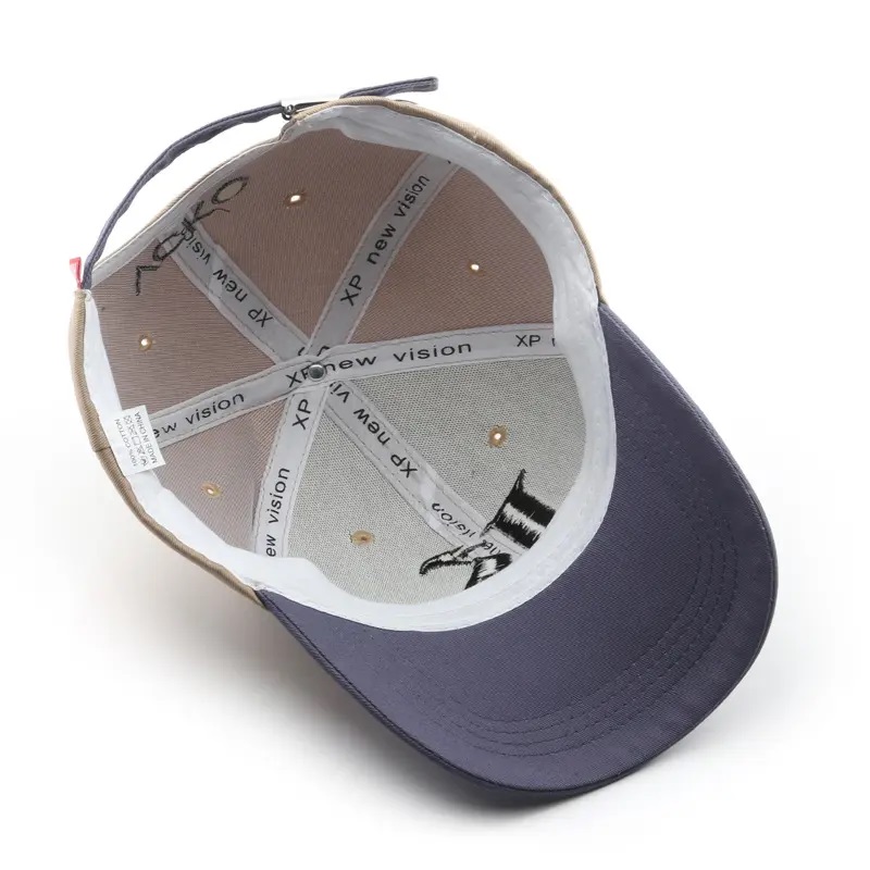 Luxus 3D gestickt 6 Panel Dad Baseball Hat Zwei -Ton -Baseballhüte -Kappe