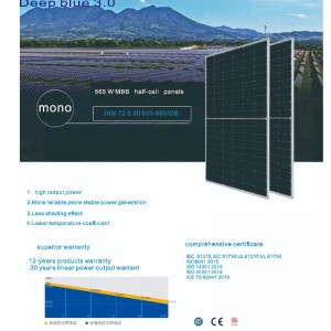 Hocheffizienz 540-555 W Photovoltaic Solar Modul Panel System Online-Verkauf