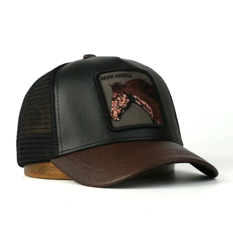 Herren Mesh billig Custom Custom 5 Panel Trucker Cap Applique Sticked Patch Gorras Trucker Hüte