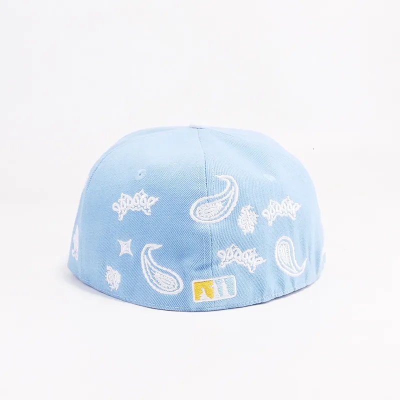 Großhandel schwarzer Snapback -Hüte 100% Acryl Hip Hop Cap Snapback Hut Stickerei Flat Bill Hüte