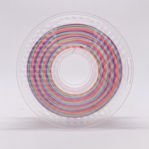 Seidenregenbogen mehrfarbiger PLA -Filament Pastellfarbe1.75mm 3D -Drucker -Pla -Filament