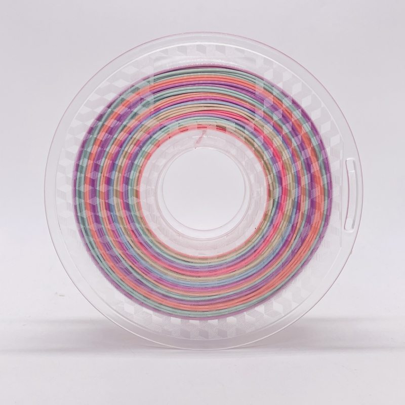 Seidenregenbogen mehrfarbiger PLA -Filament Pastellfarbe1.75mm 3D -Drucker -Pla -Filament