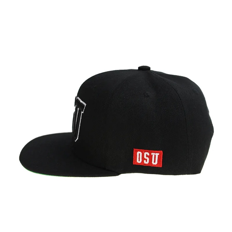 Hochwertiger Hip -Hop -Flachrand Blindfarb -Männer Snapback Cap und Hut Custom 3D Stickerei Ihr eigenes Design -Logo Hut