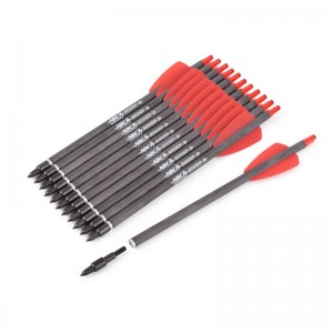 Nika Bogenschießen 113167-02 ID6.2mm 7,5 Zinch Kohlefaser Crossbow Bolts Kunststoff Nock Bogenschießen Schießen COBRA System ADDER/R9/RX