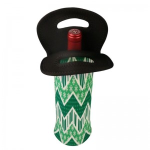 2023 Sublimation Neopren Champagner -Kühler Single Red Wine Tote Bag heißer Wasserflaschenhalter